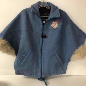 Vintage Blue Bat Wing Sleeved Northern Sun Coat - S